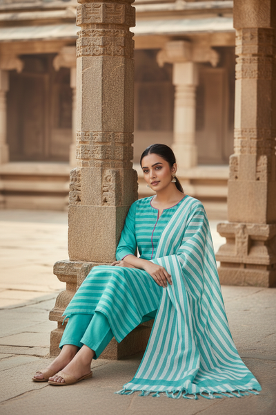 Handloom Pure Ikkat Cotton