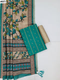 Traditonal Raw Silk with Kalamkari Dupatta