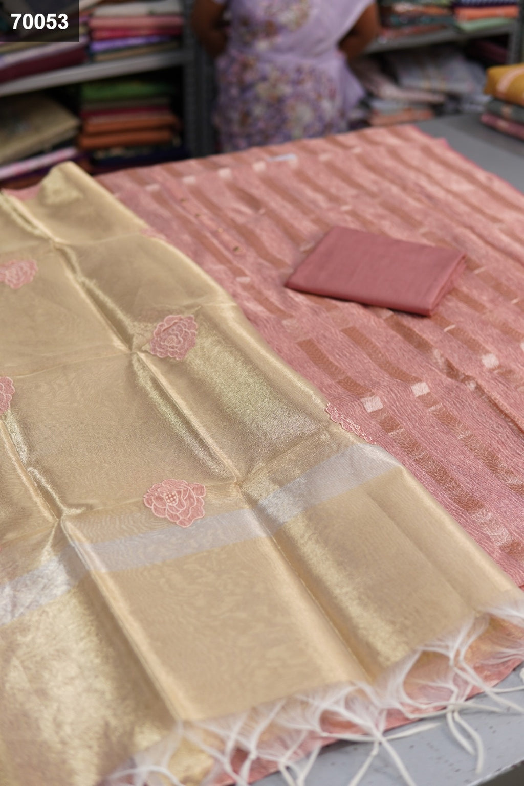 Banarasi Crush Silk Dress Materials
