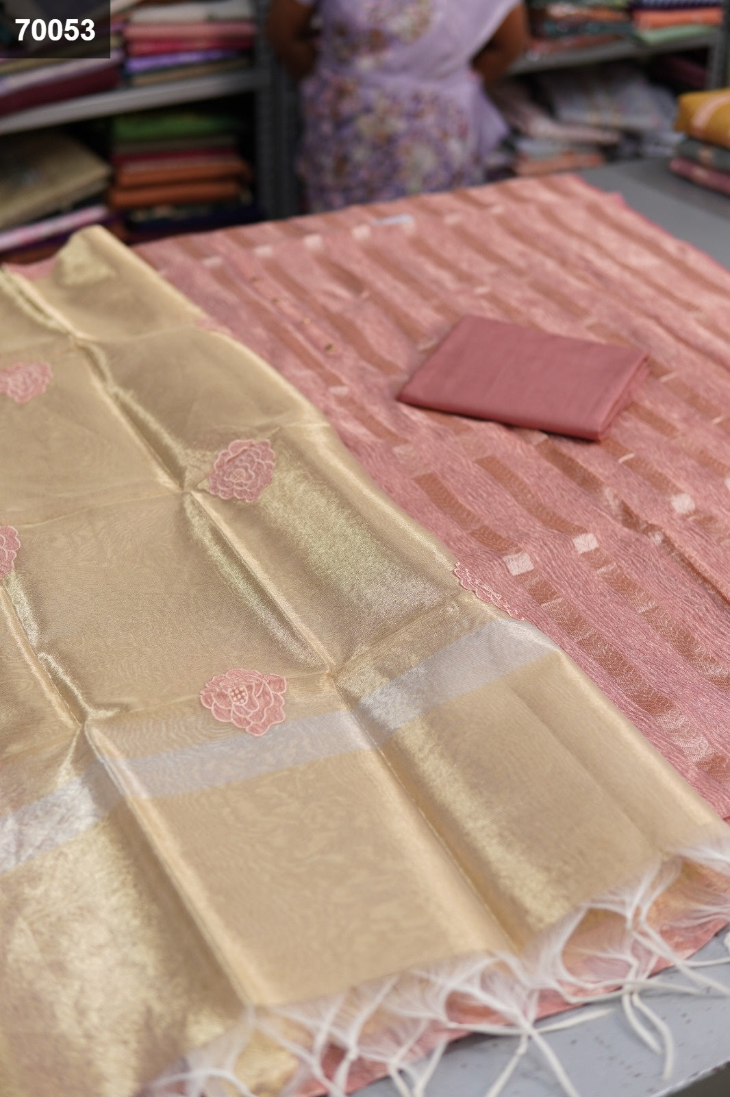 Banarasi Crush Silk Dress Materials