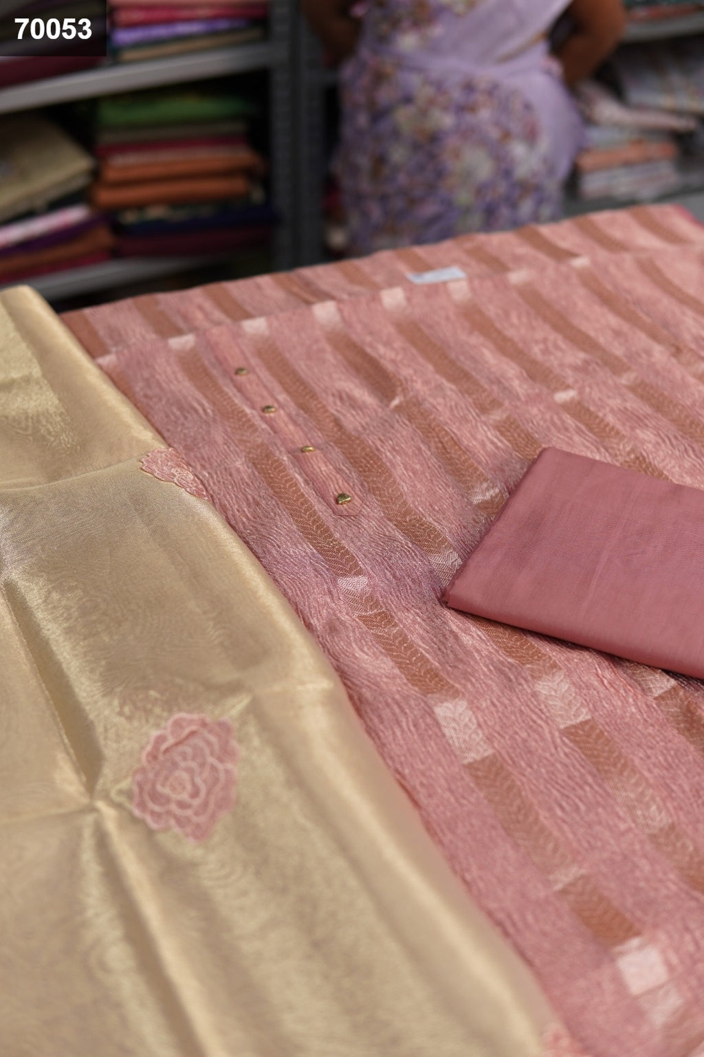 Banarasi Crush Silk Dress Materials