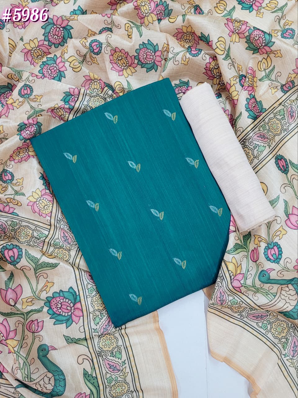 Raw Silk Suits - Kalamkari Mix and Match